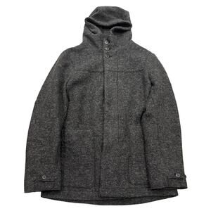 R18 HUGO HUGO BOSS Men's Wool Peacoat Gray Medium
